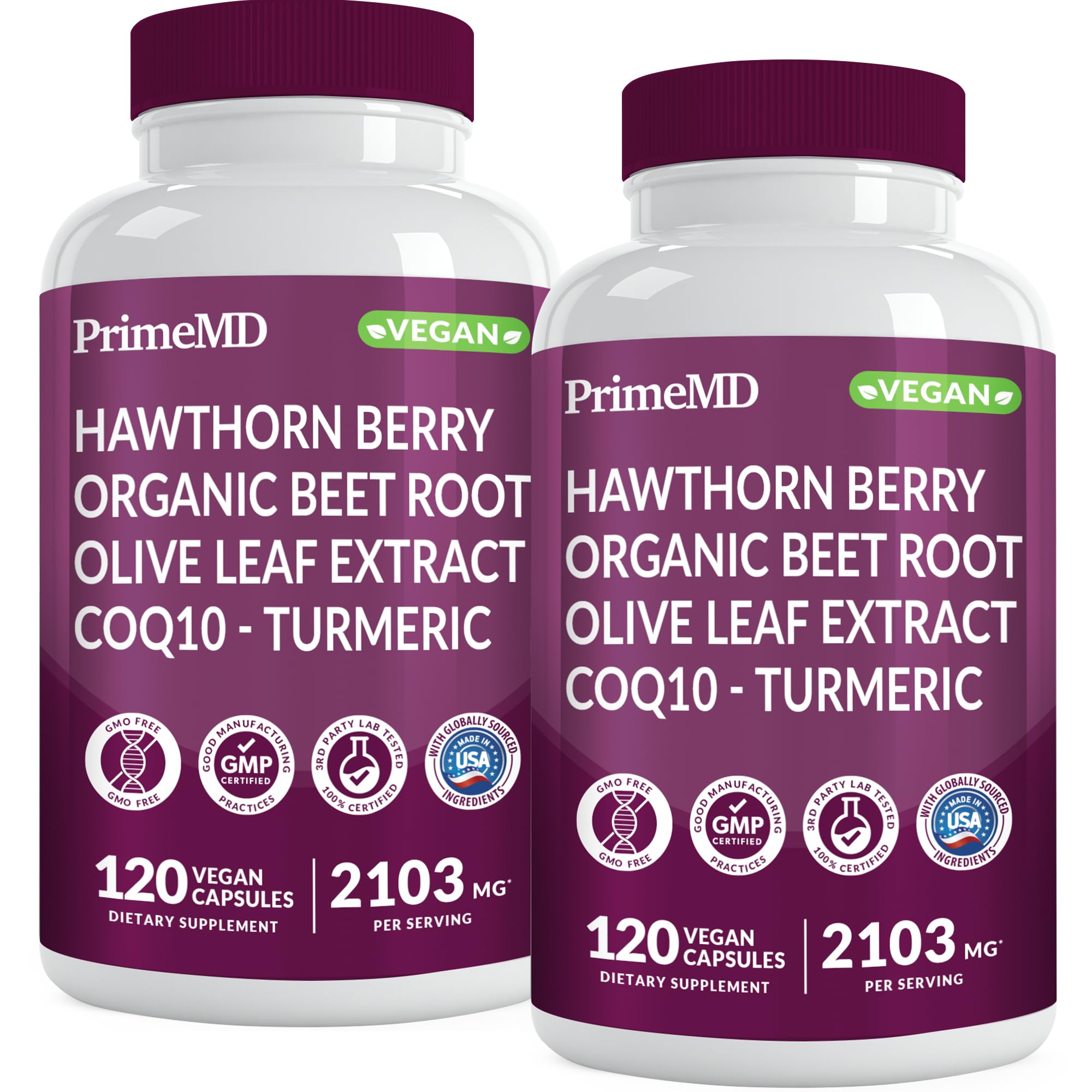 PrimeMD 26-in-1 bottle with capsules for daily heart support