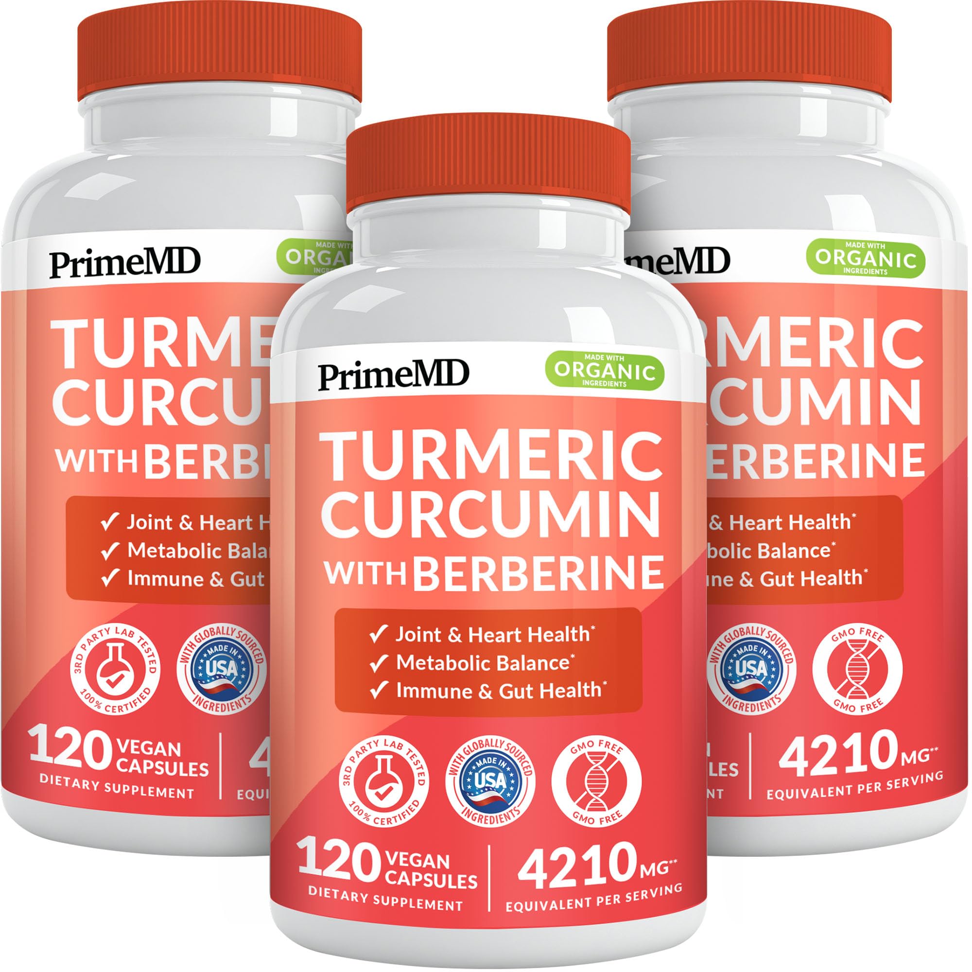 PrimeMD 5-in-1 turmeric bottle front for daily wellness support