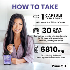 PrimeMD biotin hyaluronic acid keratin capsules on label
