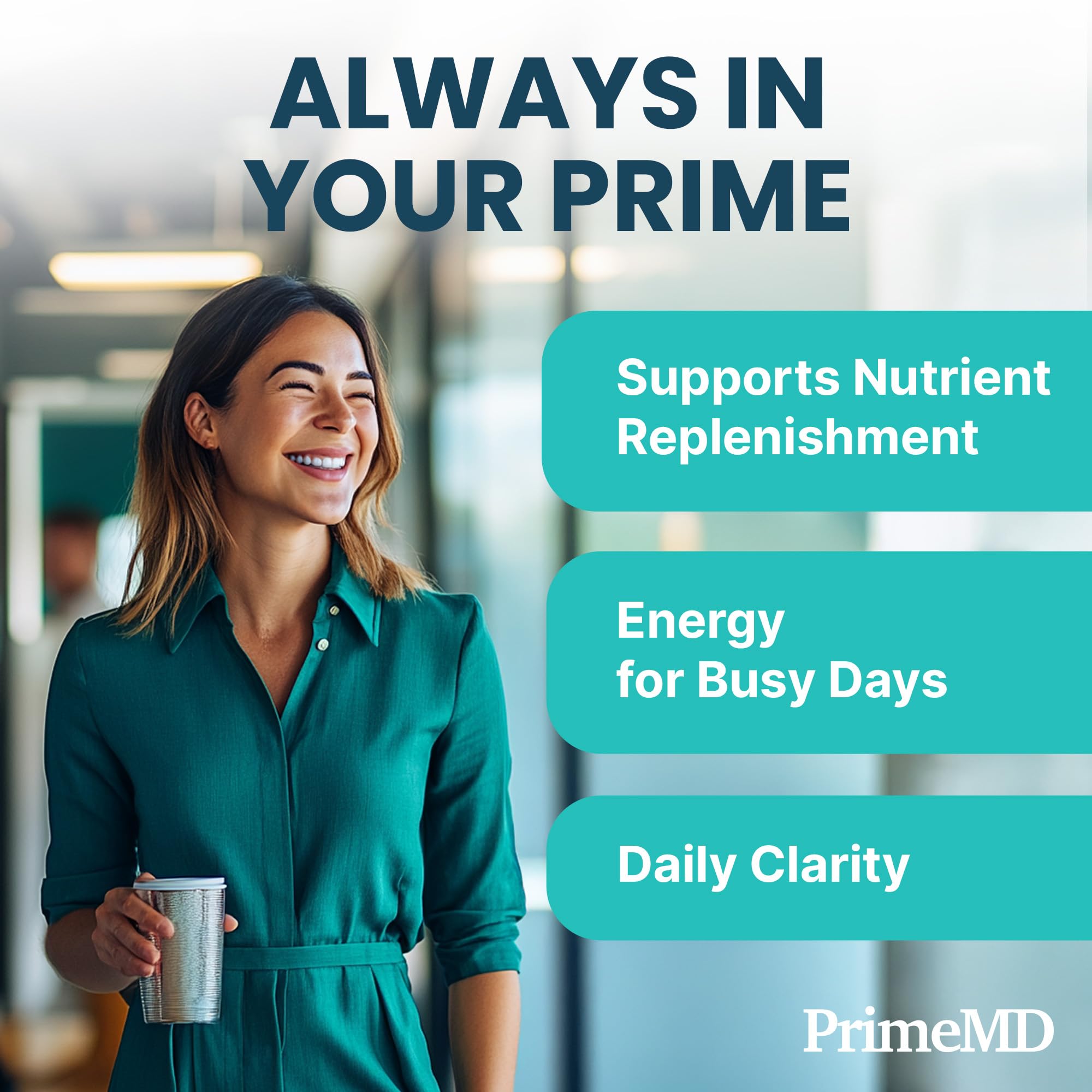 PrimeMD vegan gluten-free label indicating inclusive calcium formula