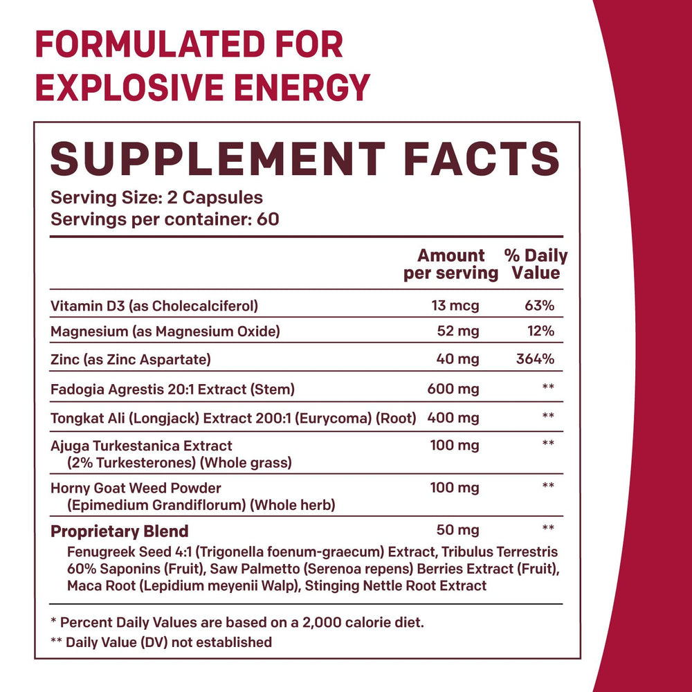 PrimeMD Fadogia Agrestis capsules ready for routine performance support.