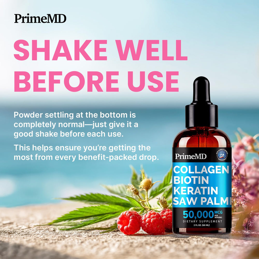 PrimeMD made-in-USA cGMP facility seal reflects quality manufacturing.