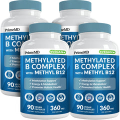 PrimeMD Methylated B Complex bottle for daily energy support