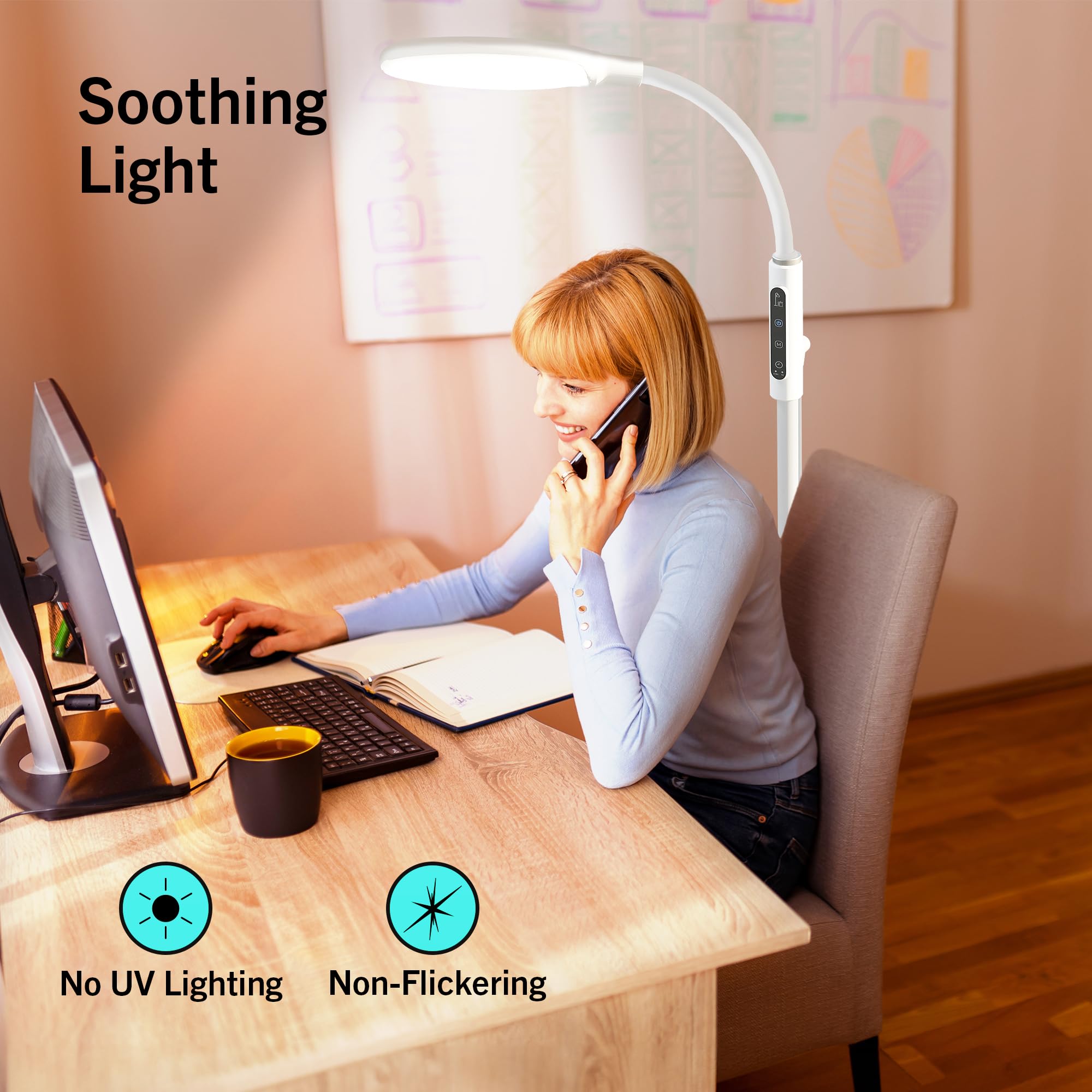 PRIMETEK Light Lamp is portable and energy efficient for any room.