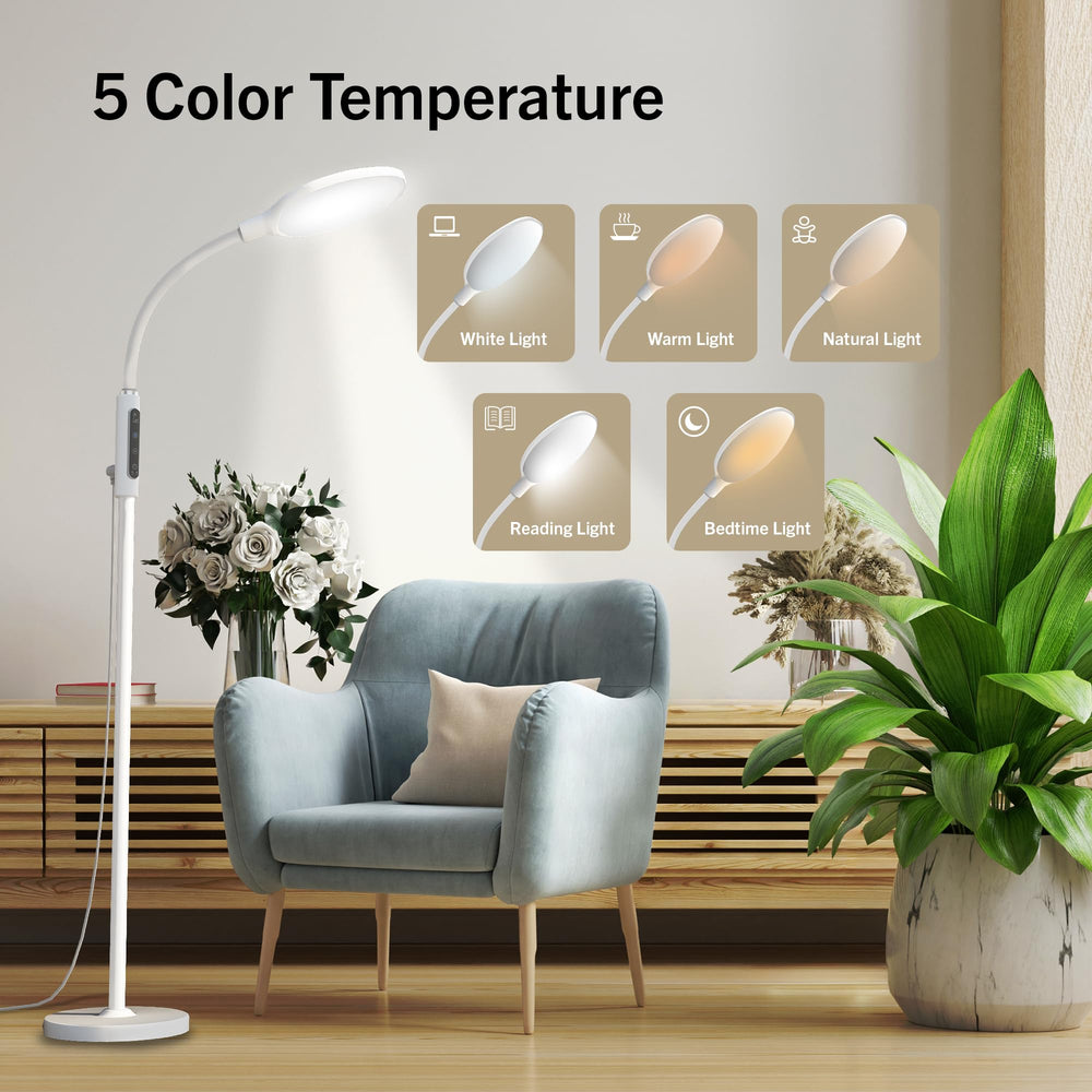 PRIMETEK Light Lamp offers five color temps and ten brightness levels.