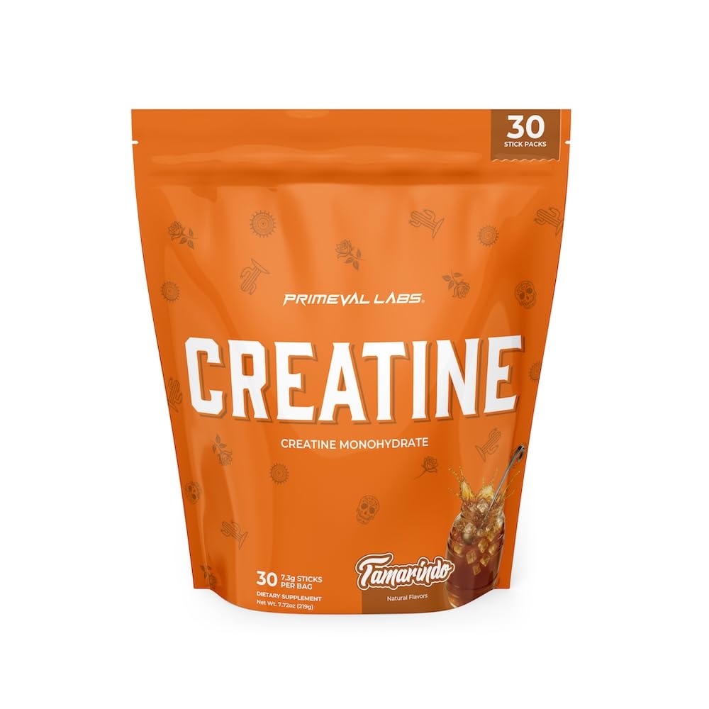 Primeval Labs Clean Creatine Monohydrate powder in a scoop for clean fueling