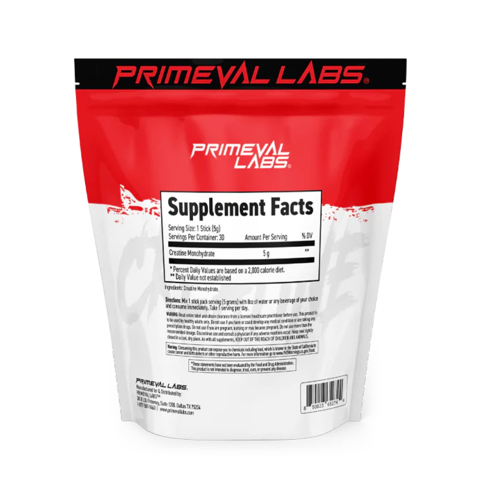 Primeval Labs Clean Creatine scoop-dispense shows quick mixability.