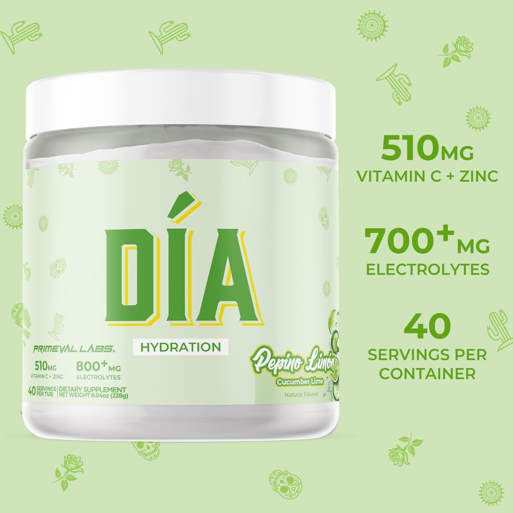 DIA hydration powder mix dissolves easily for daily electrolyte balance