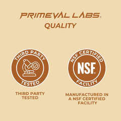 Primeval Labs DIA Hydration Horchata tub label emphasizes low sugar daily use.