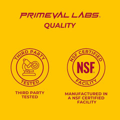 Mixed Primeval Labs EAA Max Energy in a glass showing hydration and flavor