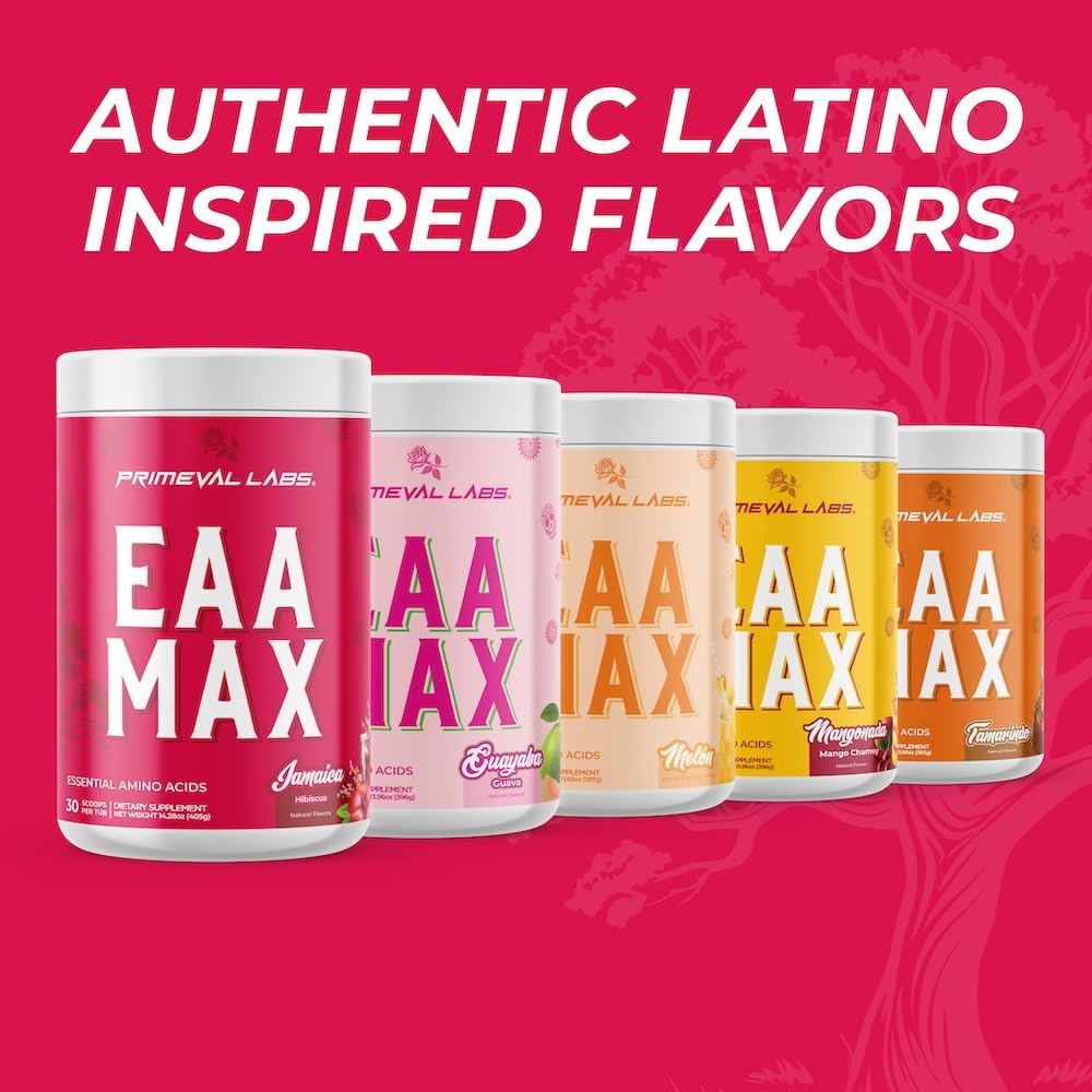 Primeval Labs EAA Max Energy prepared beverage showcasing hydration support.