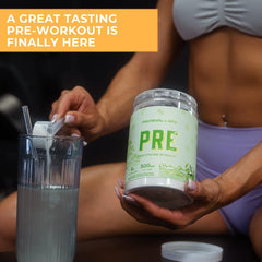 Primeval Labs PRE High-Stim tub back label detailing ingredients and caffeine