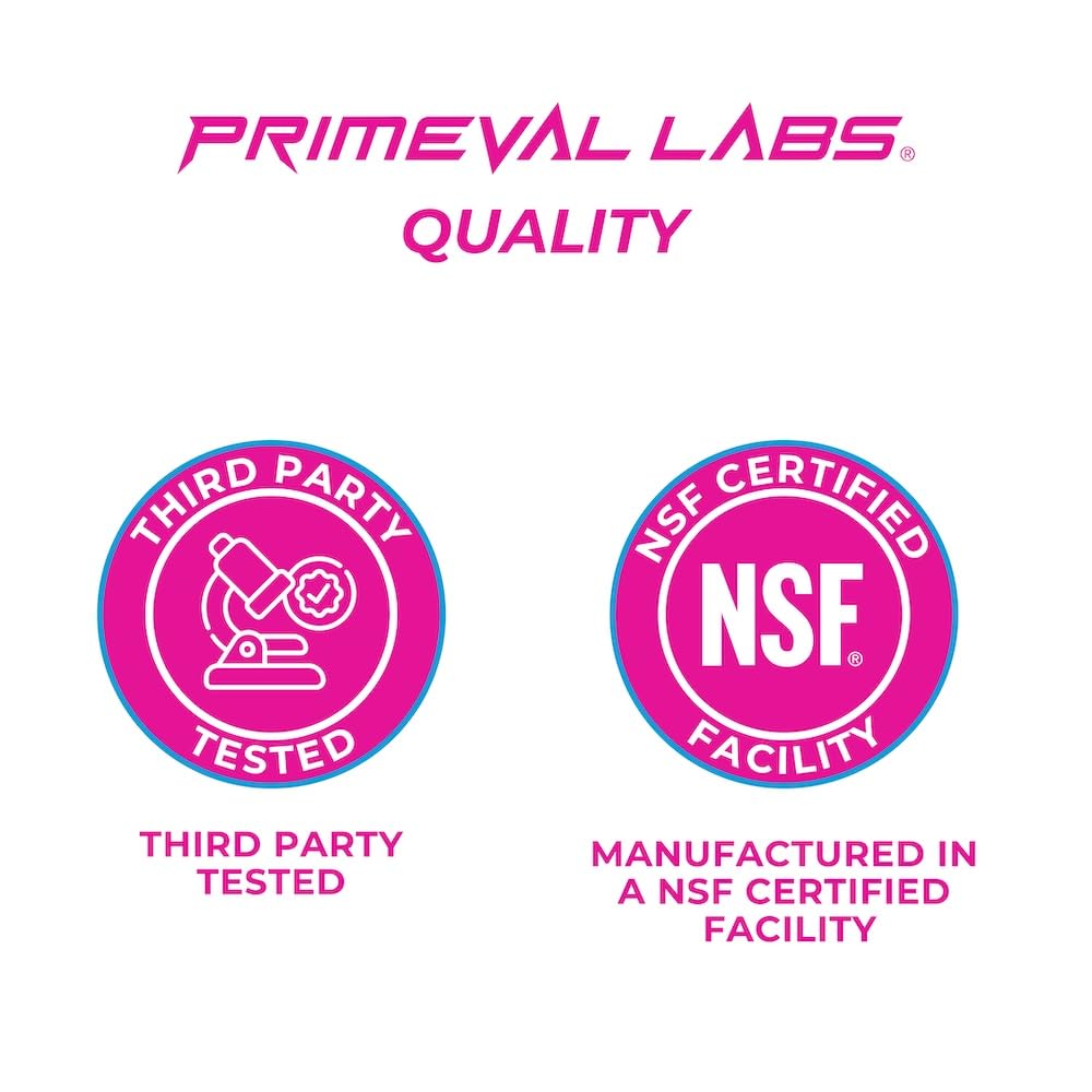 Primeval Labs Pure Whey creamy texture hints at smooth, satisfying shakes.