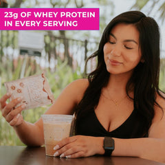 Primeval Labs Pure Whey with DigeSEB enzymes promotes easier digestion.