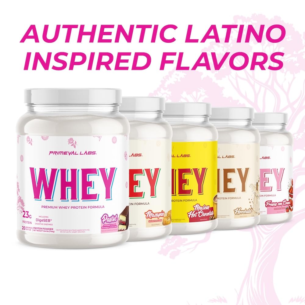 Primeval Labs Pure Whey packaging communicates a premium protein choice for clean gains.