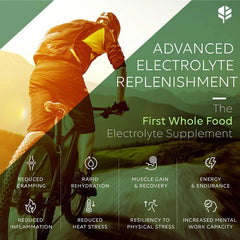 Primitive Scientific zero-calorie electrolyte formula highlighting purity and no artificial additives.