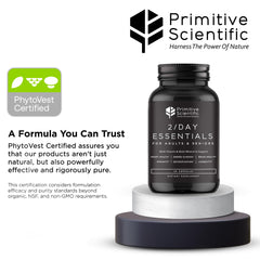Primitive Scientific gluten-free and soy-free formula on label.