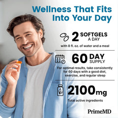 PrimeMD bottle with label on a clean surface for on-the-go use.