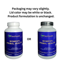 PrimoNourish Women’s Primal Health capsules closeup—easy-to-swallow daily vitality support.