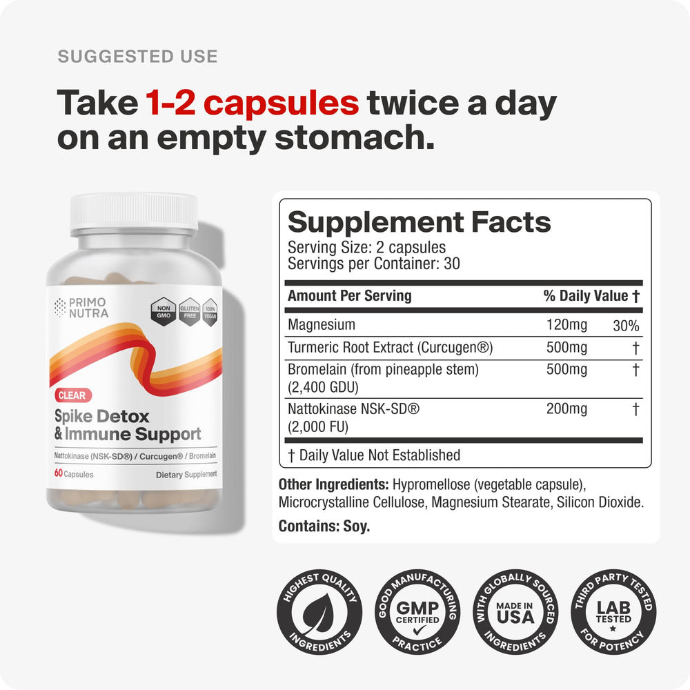 PRIMONUTRA Curcugen 500mg capsule with enhanced bioavailability for antioxidant support.