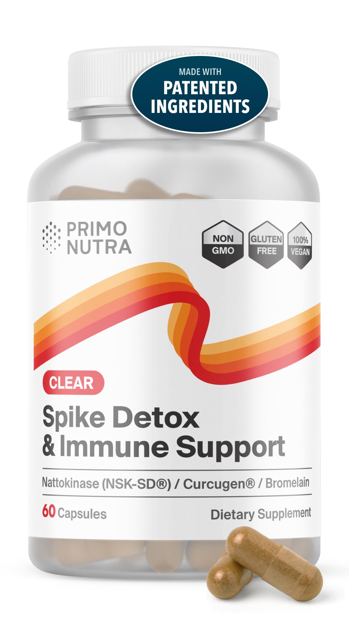 PRIMONUTRA Spike Detox bottle front for daily wellness support.