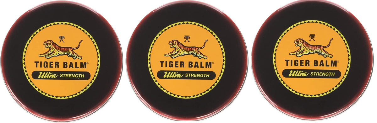 Prince of Peace Tiger Balm Sport Rub Ultra Strength bottle close-up for quick joint relief.