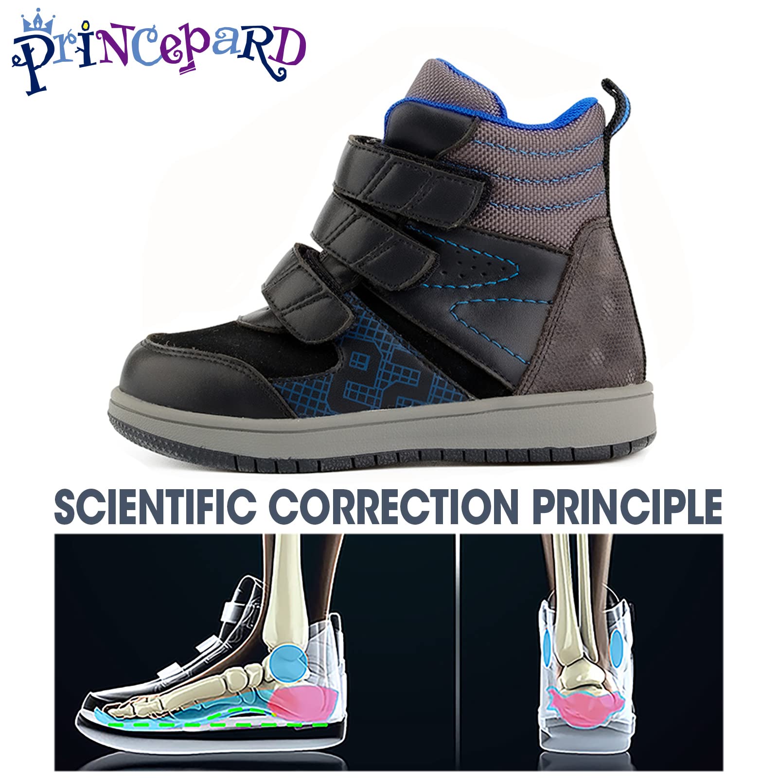 Princepard High-top boot shows ankle stability for confident strides.