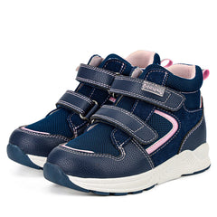 Princepard orthopedic high-top shoes for toddlers, front view showing sturdy support