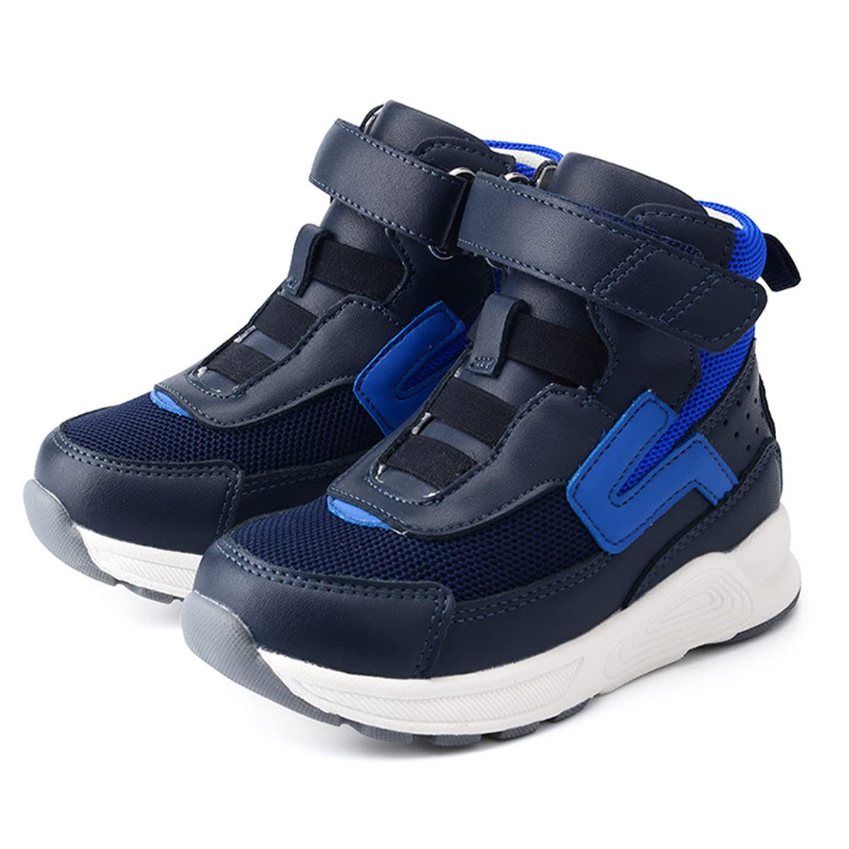 Princepard orthopedic kids shoes front view showing supportive toe and ankle design.