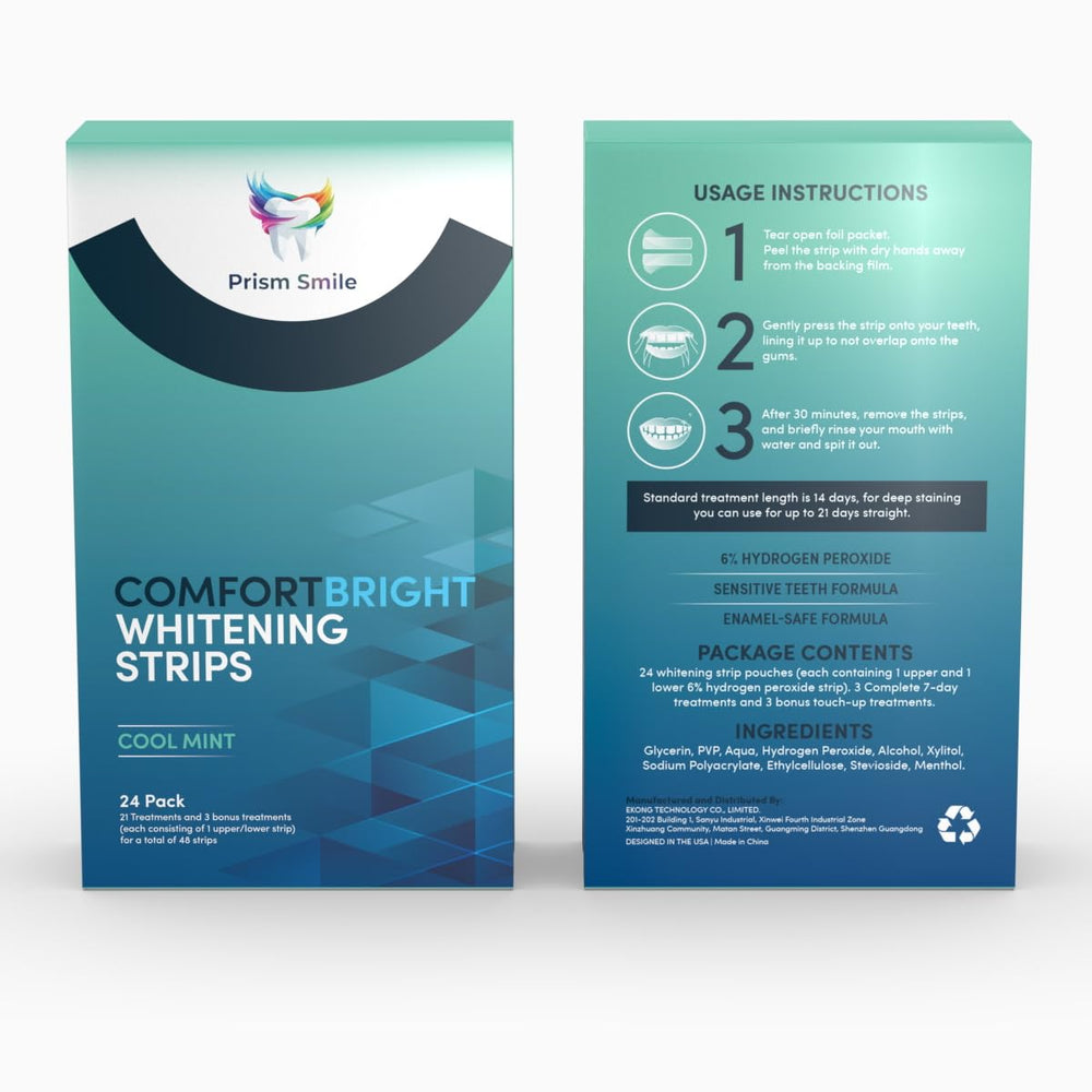 Prism Smile ComfortBright 24-strip pack for full upper and lower whitening