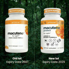 Pristene Macutene Protect capsules close-up offering plant-based eye nutrients