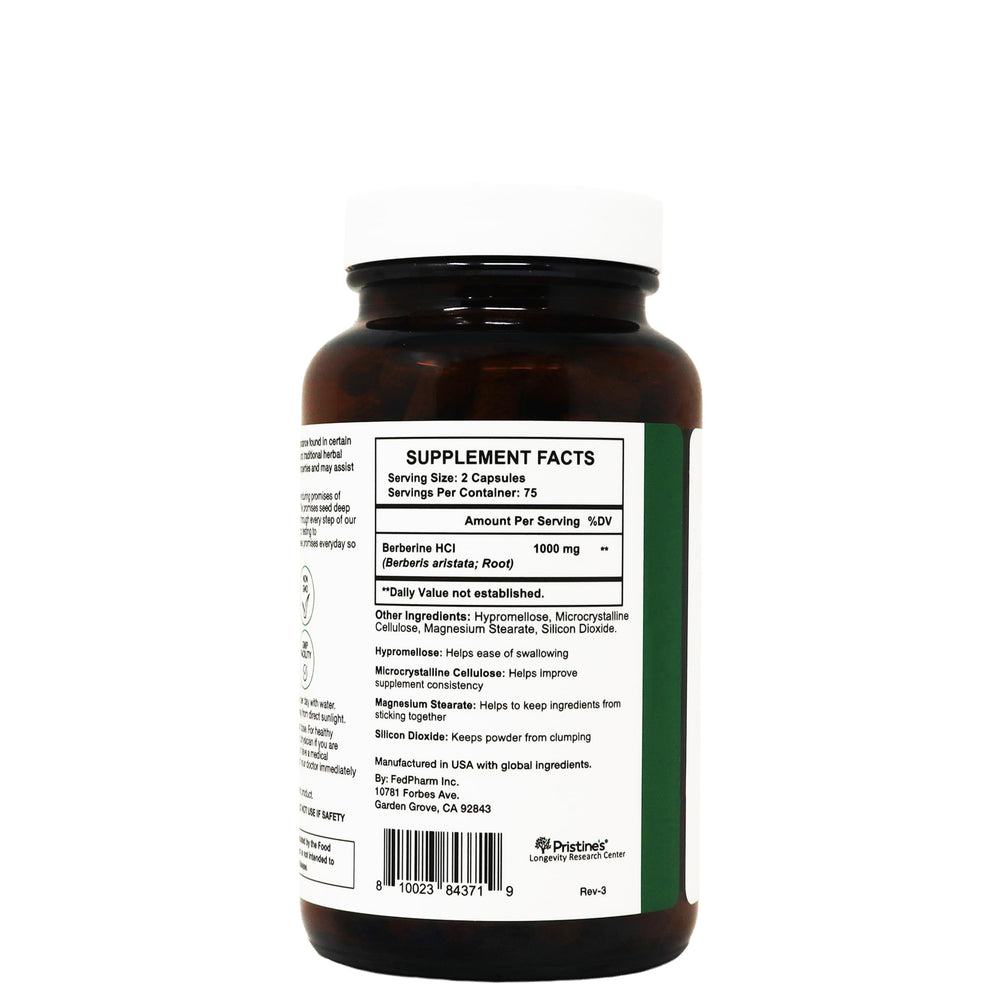 PRISTINE'S digestive health bottle features gut flora balance and comfortable digestion