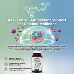 PRISTINE'S Longevity capsules on clean desk for routine use