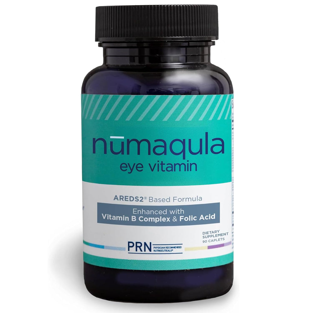 PRN nūmaqula Eye Vitamins bottle front view highlighting AREDS2 macular support