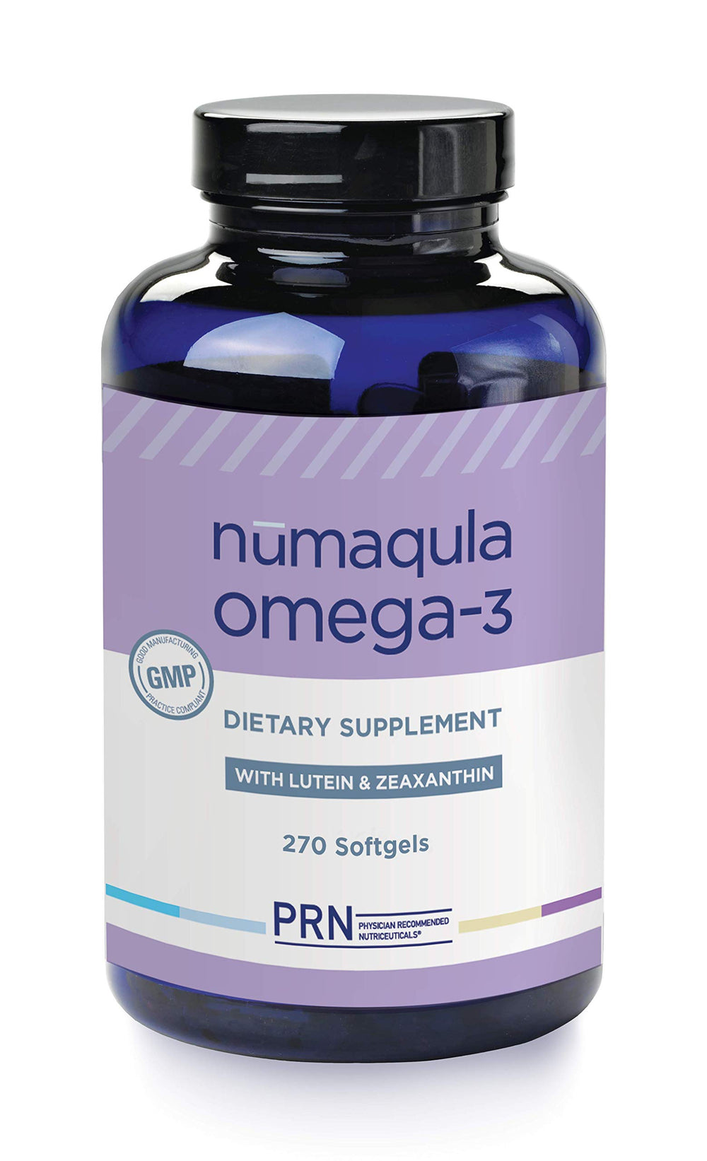 PRN nūmaqula Omega-3 bottle front for macular support.