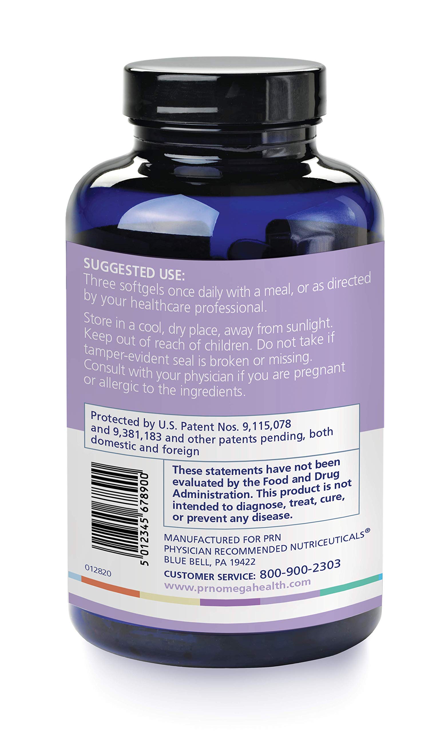 Nūmaqula Omega-3 bottle label highlights lutein and zeaxanthin.