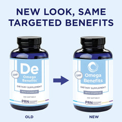 PRN Omega 3 label detail shows EPA/DHA ratio and details