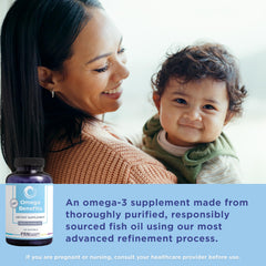 PRN Omega 3 two softgels demonstrate simple daily dosing