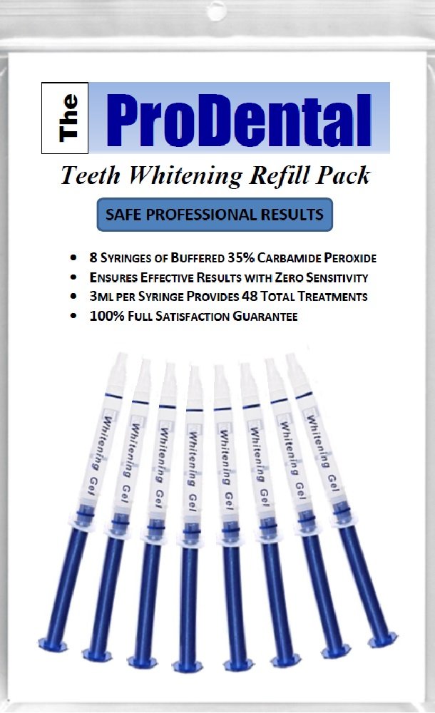 ProDental teeth whitening gel syringe 3ml for precise application