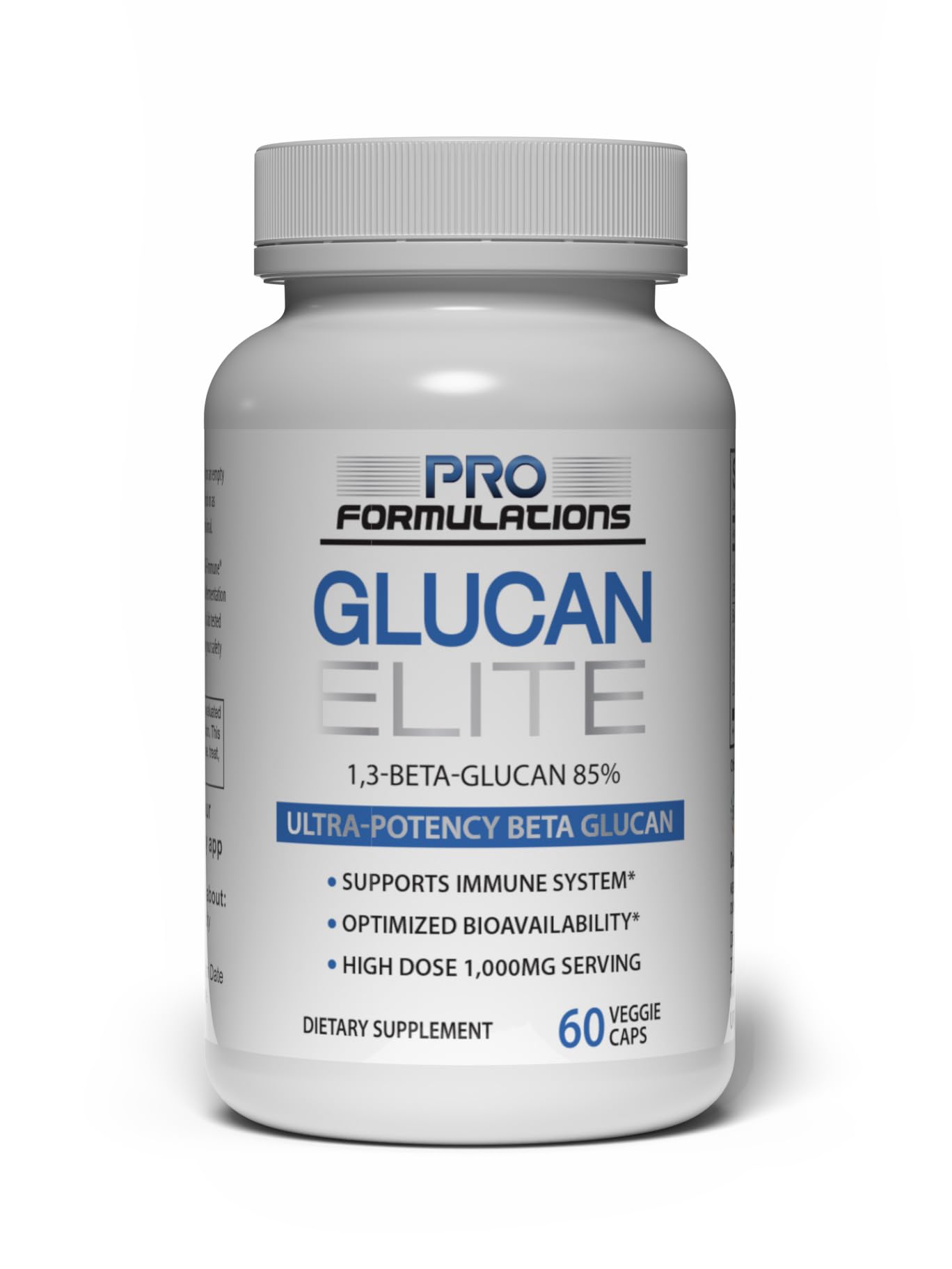 Pro Formulations MD Glucan Elite bottle front highlights high-potency beta glucan support