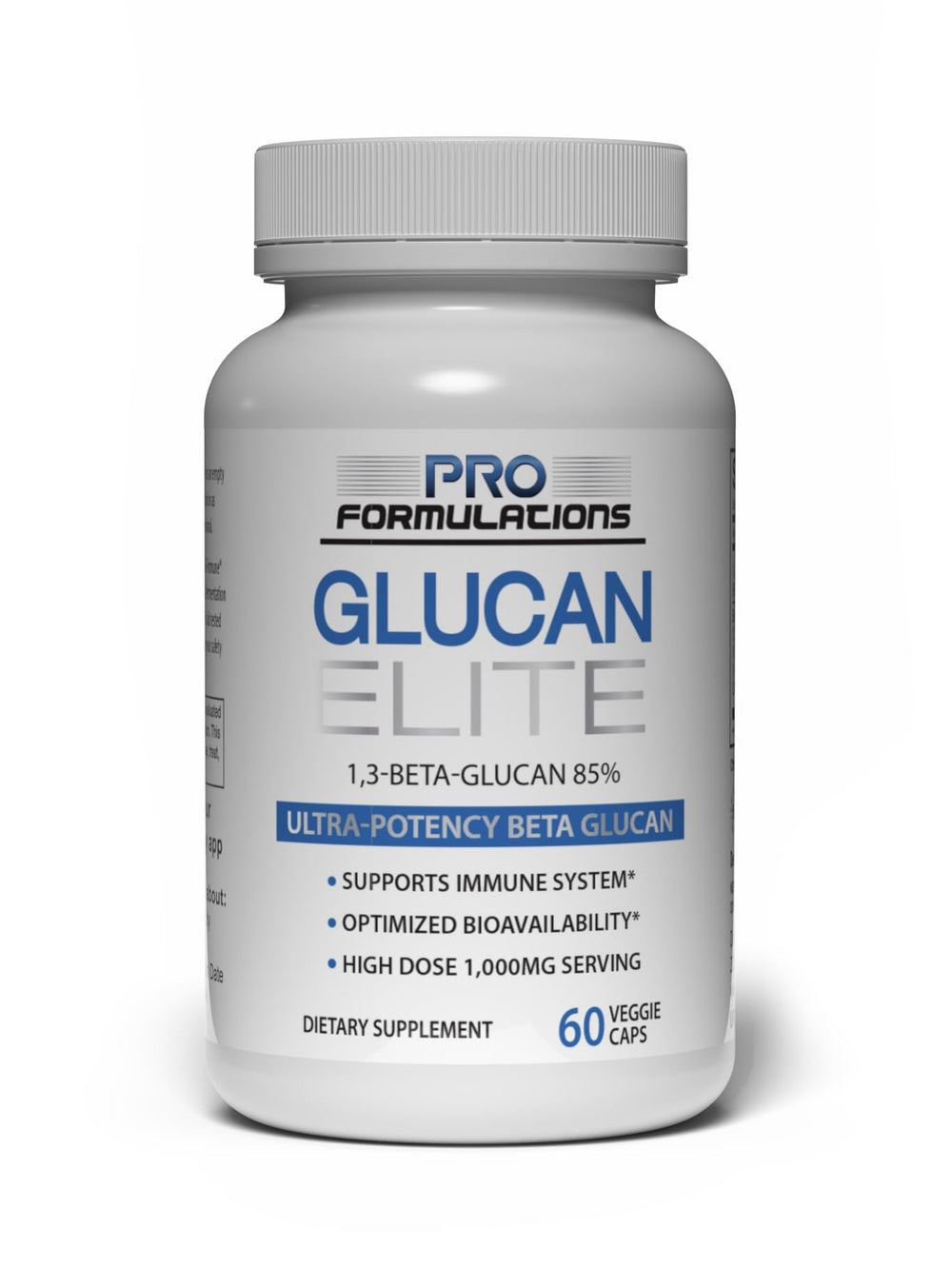 Pro Formulations MD Glucan Elite bottle front highlights high-potency beta glucan support