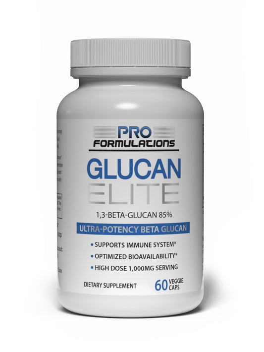 Pro Formulations MD Glucan Elite bottle front highlights high-potency beta glucan support