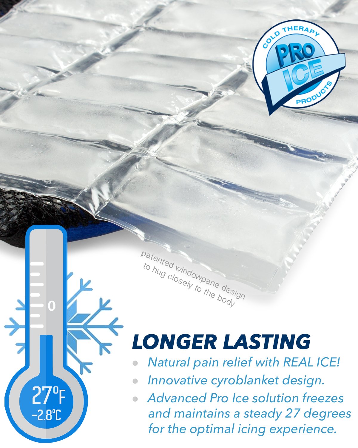 Pro Ice ankle wrap supports plantar fascia relief possibilities.
