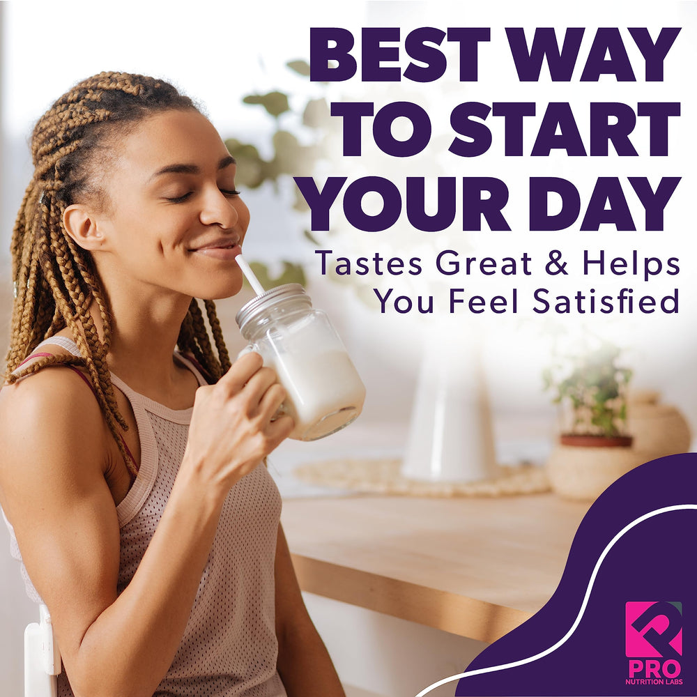 Pouring chocolate delight shake into a glass shows smooth texture and low-carb benefits