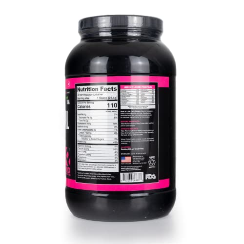 PRO NUTRITION LABS whey women vanilla creamy texture in a glass.