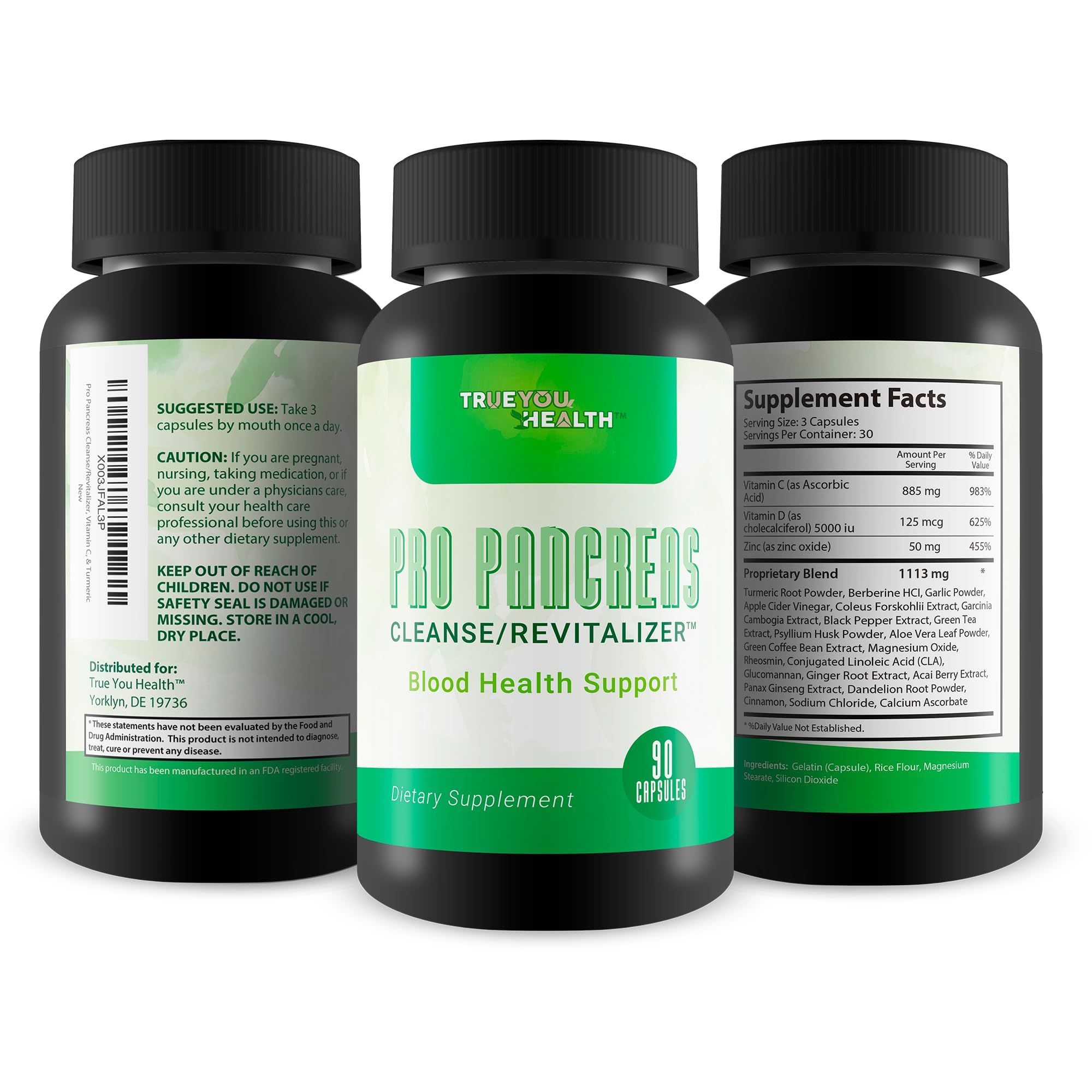 Pro Pancreas Cleanse packaging box conveys USA-made quality and trust.