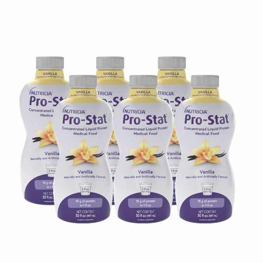 Pro-Stat Vanilla bottle front view with high protein formula