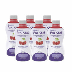 Pro-Stat Wild Cherry Punch bottle showing ready-to-drink convenience for busy days.