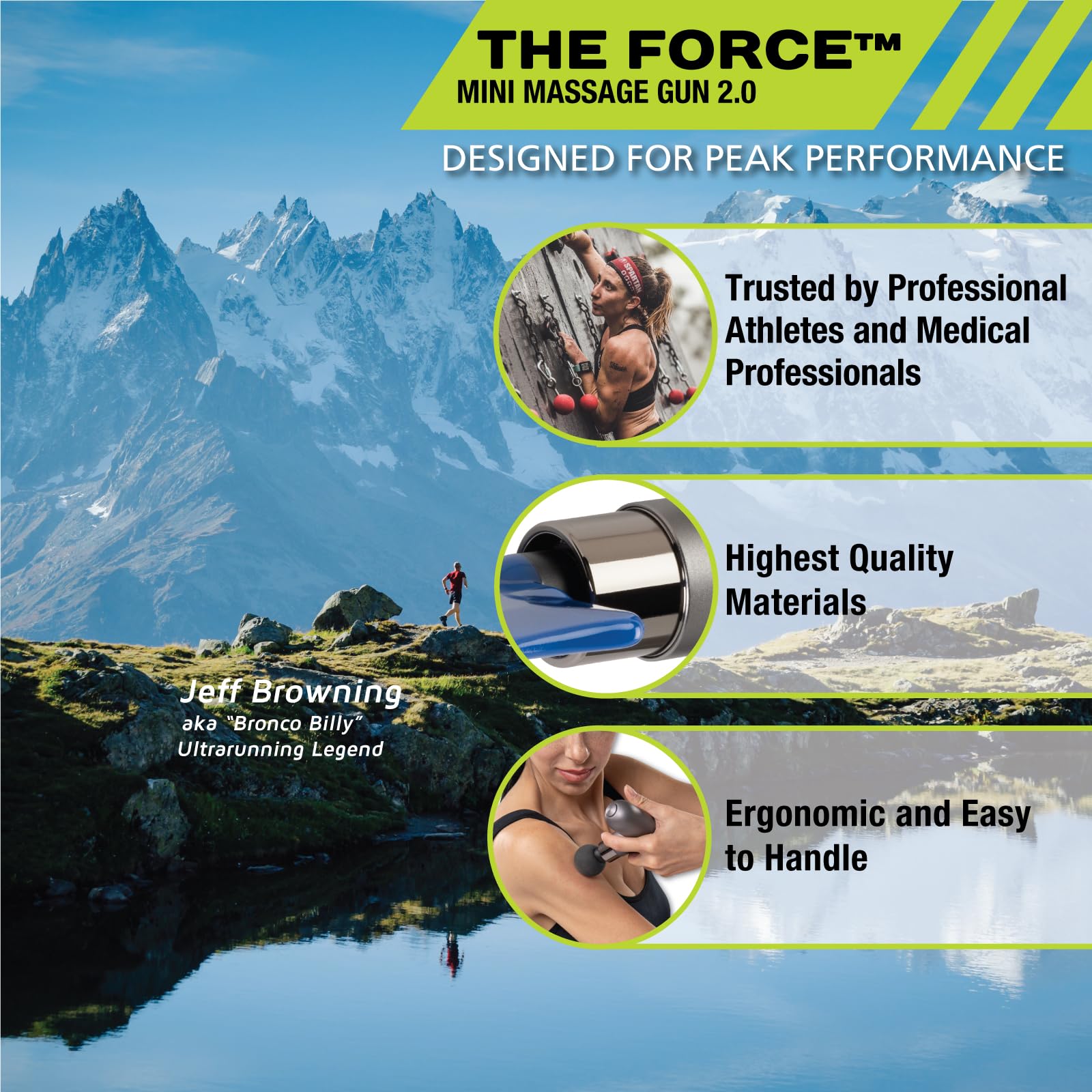 Pro-Tec Force Mini 2.0 Small Ball head delivering general massage for muscle knots.