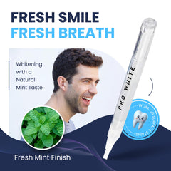 Pro White Teeth Kits Mess-Free Application glides on smoothly and dries quickly.